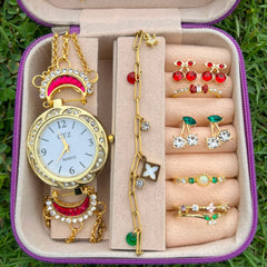 Set of 3 Necklace Watch Premium Gift Box