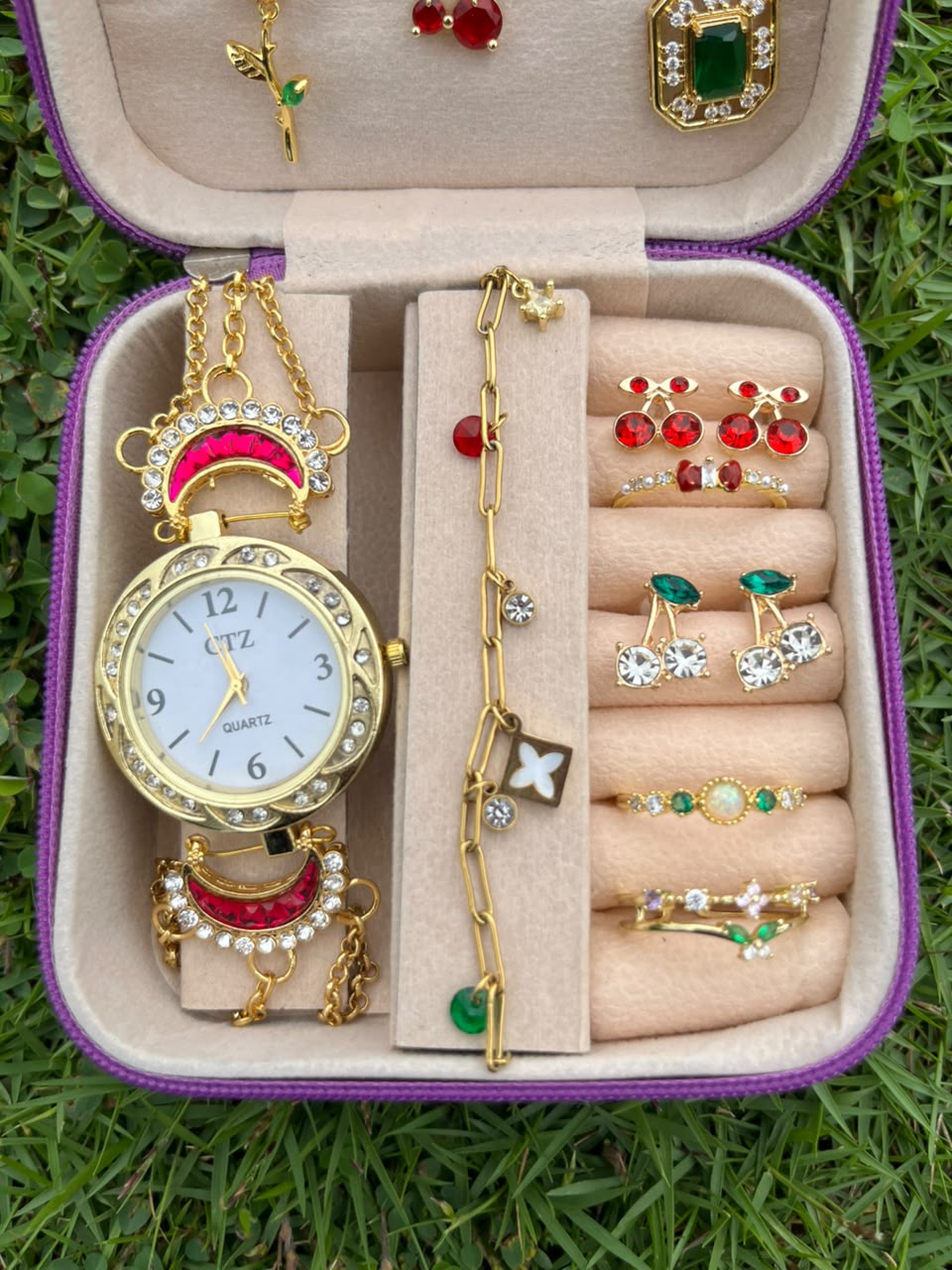 Set of 3 Necklace Watch Premium Gift Box