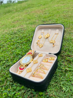 Golden Floral Watch Luxury Jewellery Gift Set