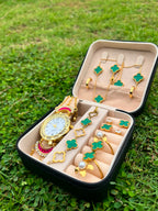 Green Clover Matching Watch Gift Set