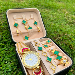 Green Clover Matching Watch Gift Set