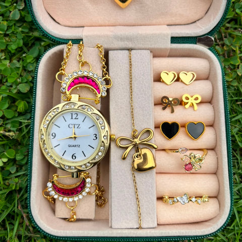 Sweetheart Ribbon Love Watch Gift Box