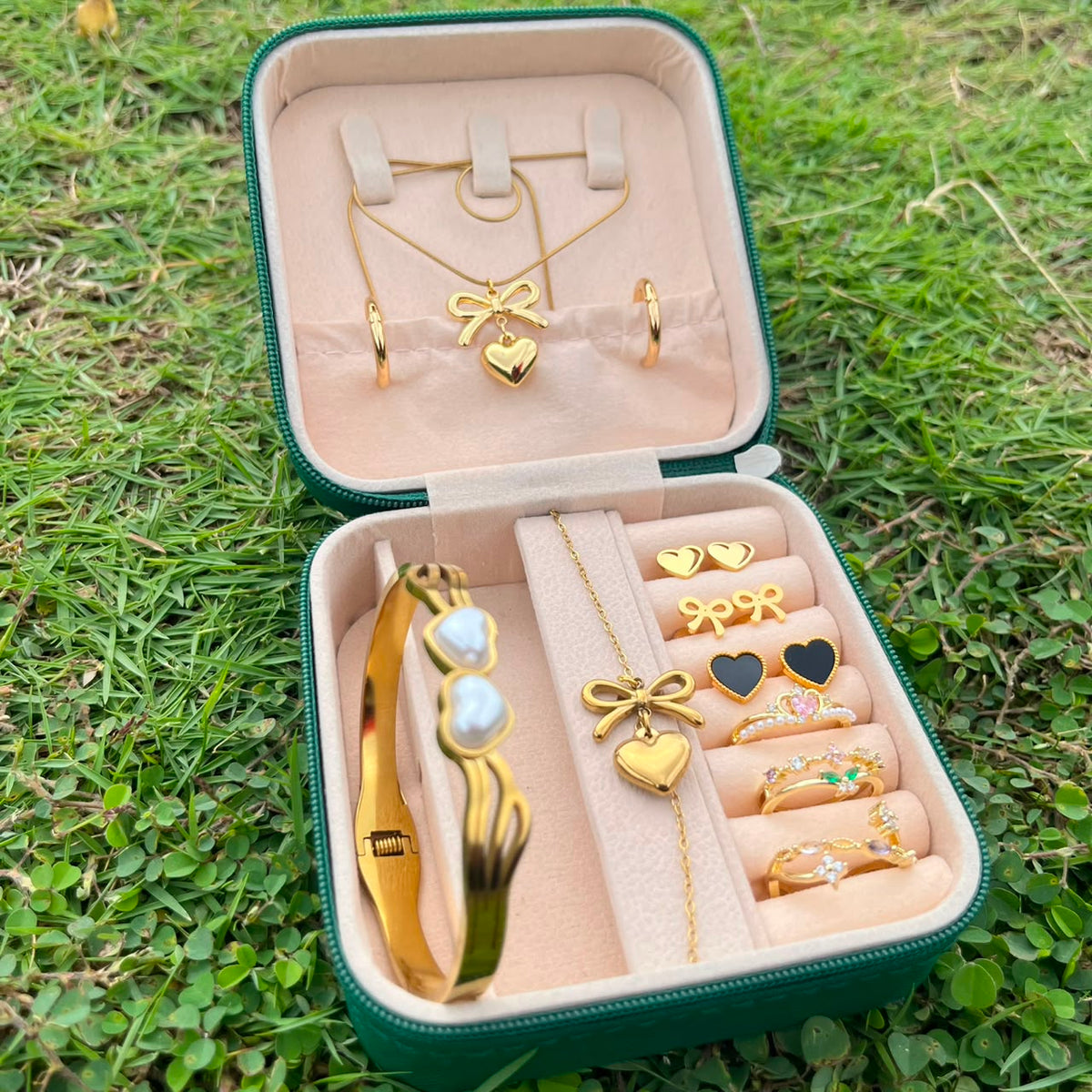 Pearl Heart Matching Gift Set