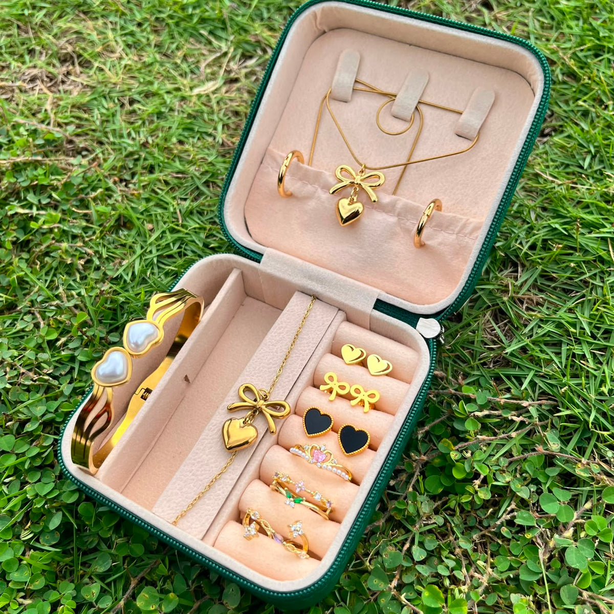 Pearl Heart Matching Gift Set