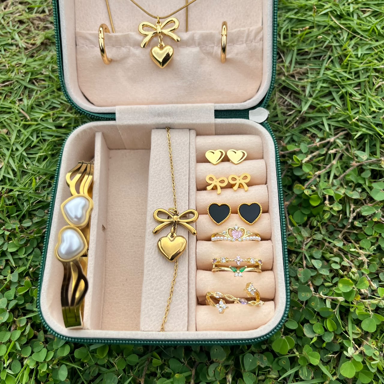 Pearl Heart Matching Gift Set