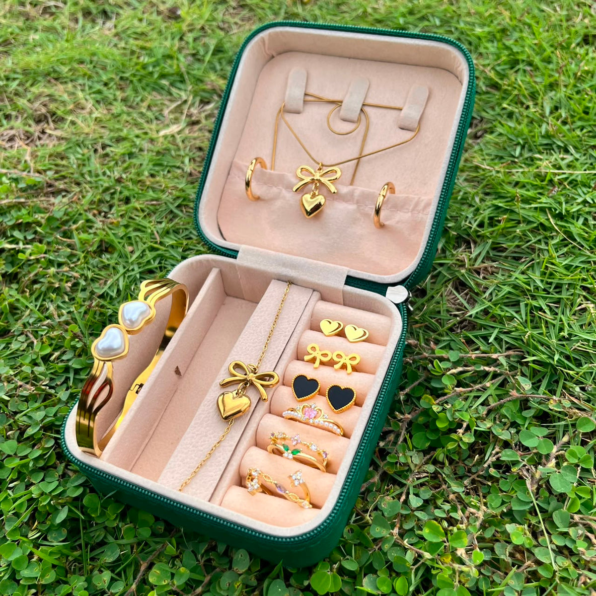 Pearl Heart Matching Gift Set