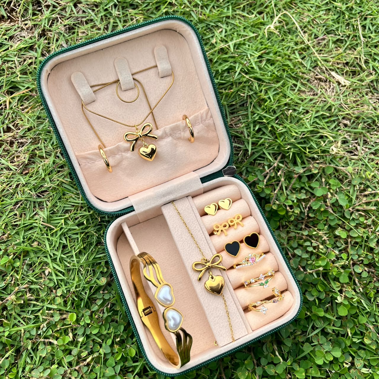Pearl Heart Matching Gift Set
