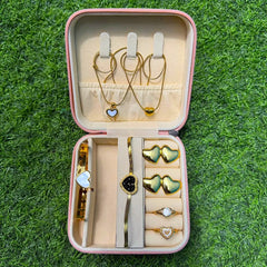 Midnight Double Heart Watch Gift Set
