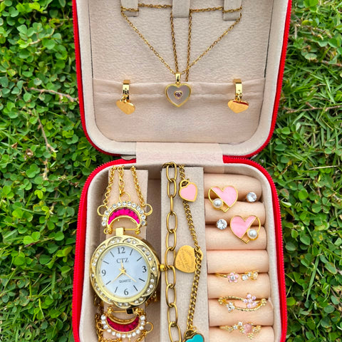 Special Heart Gift Box With Kashmiri Watch