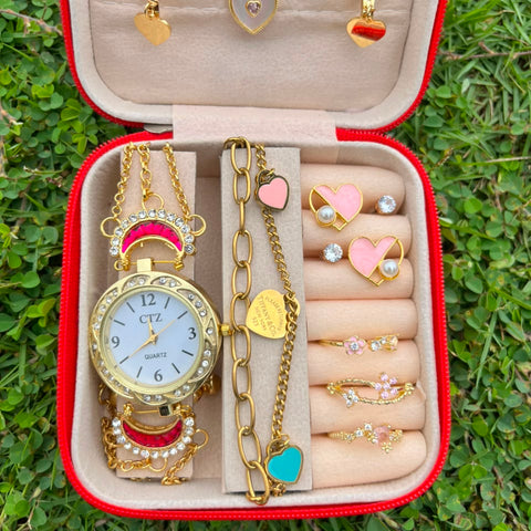Special Heart Gift Box With Kashmiri Watch