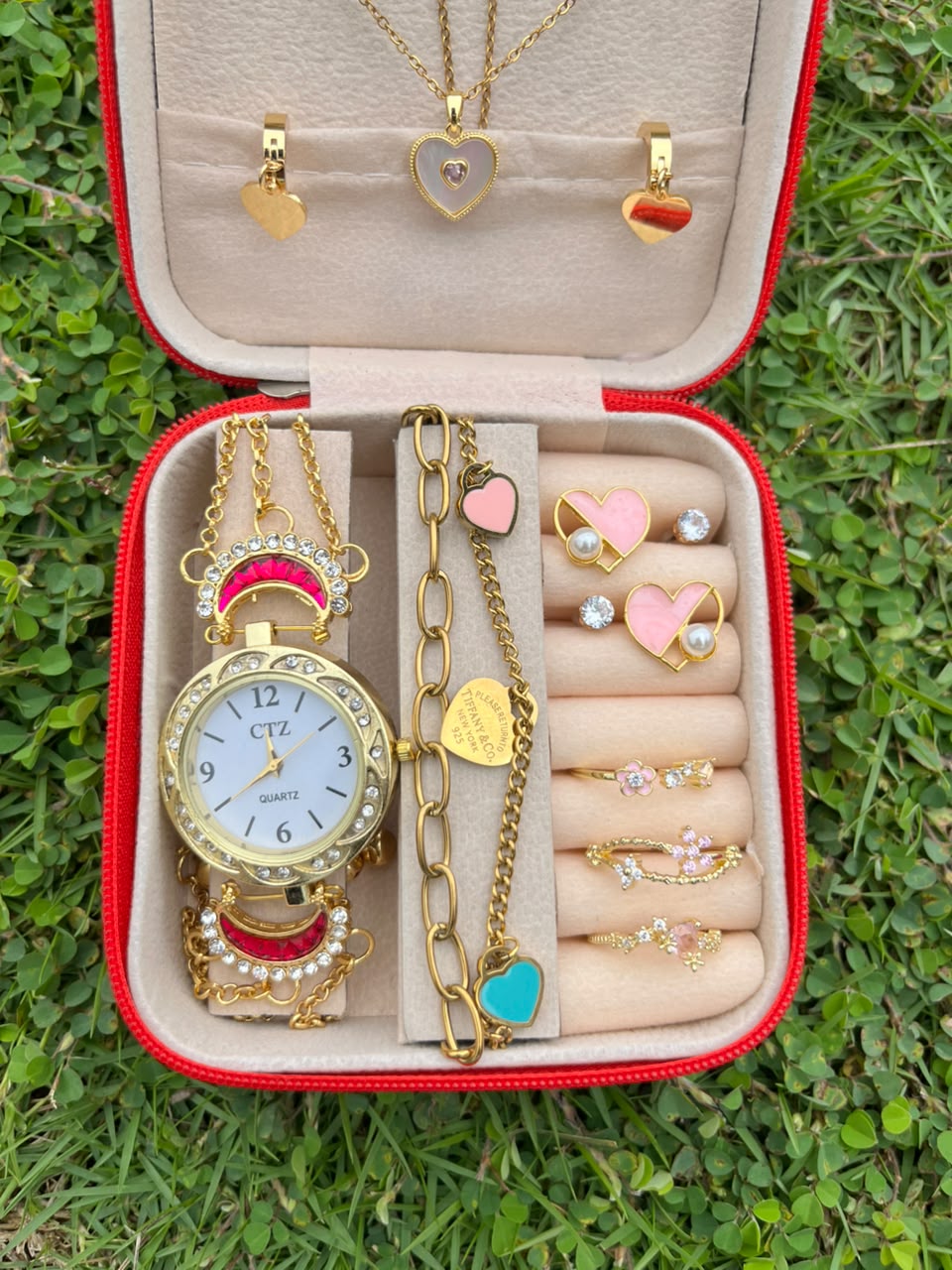 Special Heart Gift Box With Kashmiri Watch