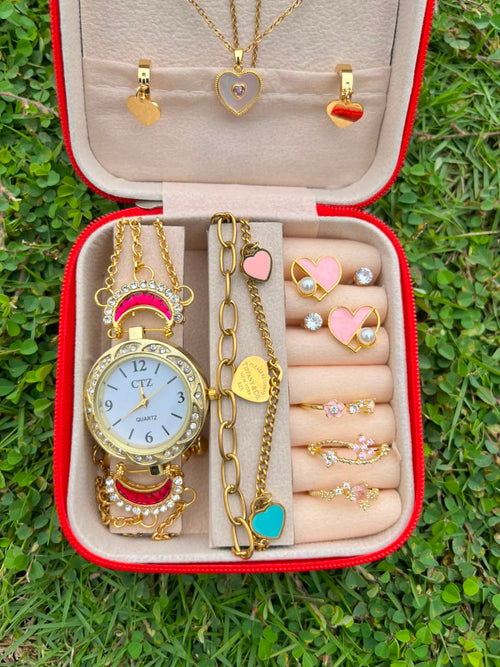 Special Heart Gift Box With Kashmiri Watch