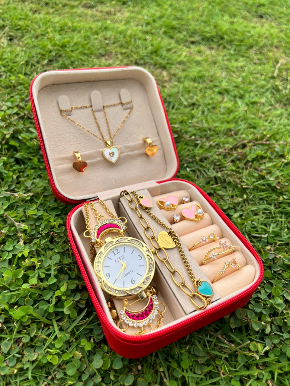 Special Heart Gift Box With Kashmiri Watch