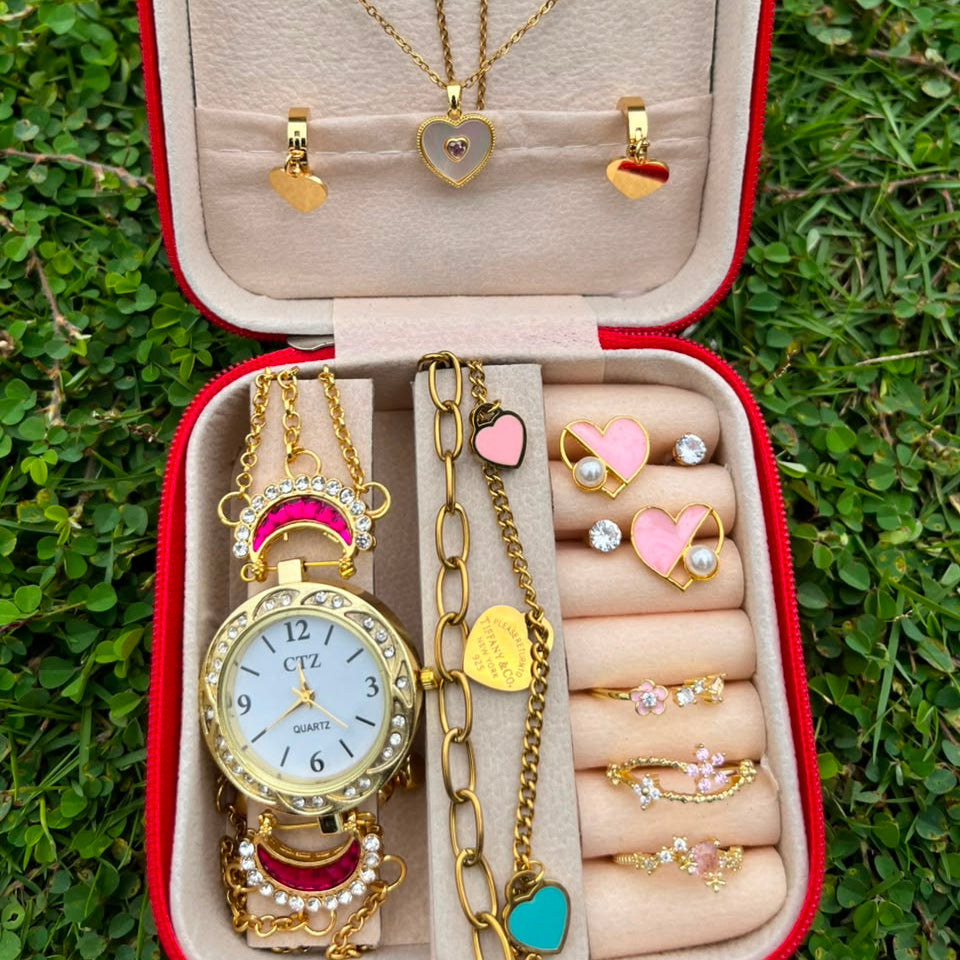 Special Heart Gift Box With Kashmiri Watch