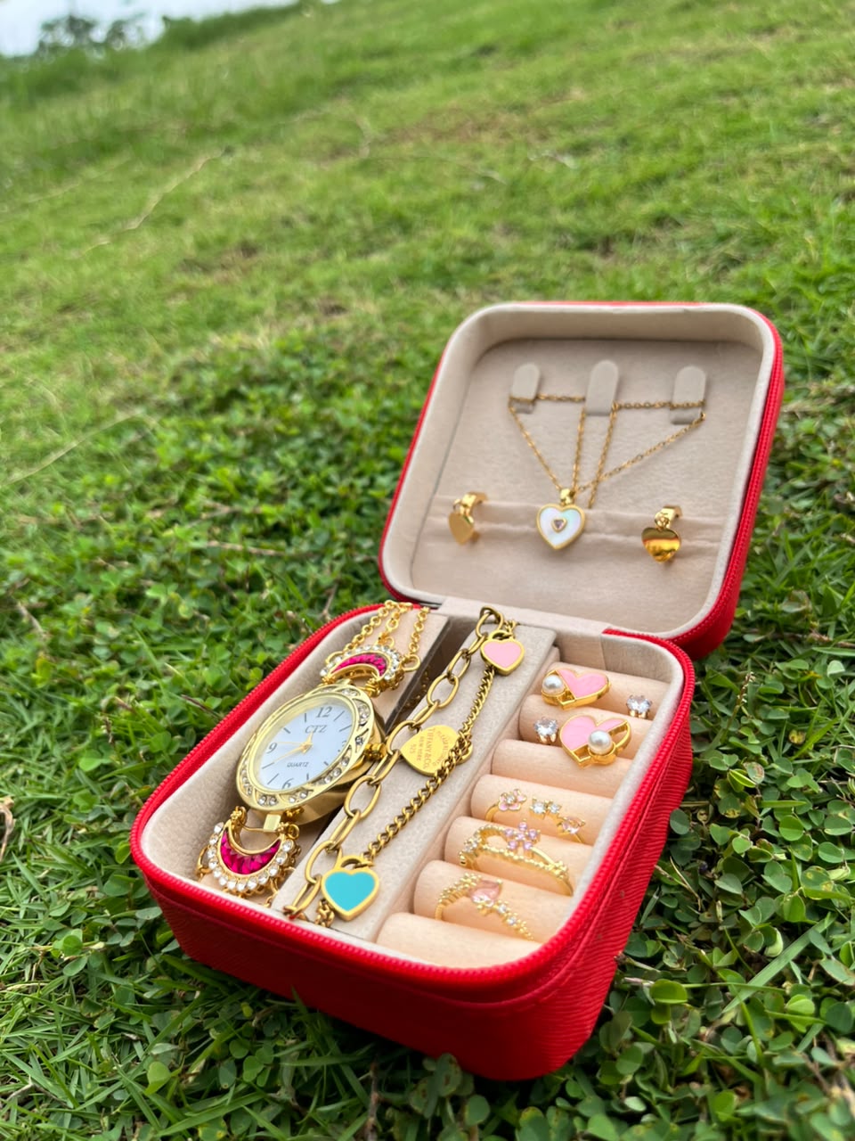 Special Heart Gift Box With Kashmiri Watch
