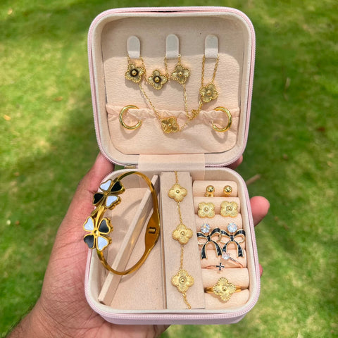 Golden Floral  Luxury Jewellery Gift Set