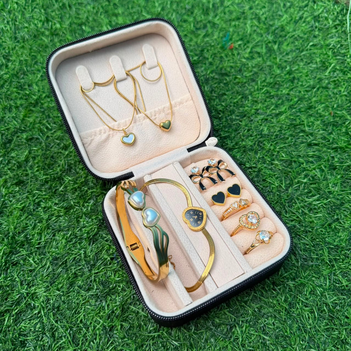 Double Heart Watch Gift Set