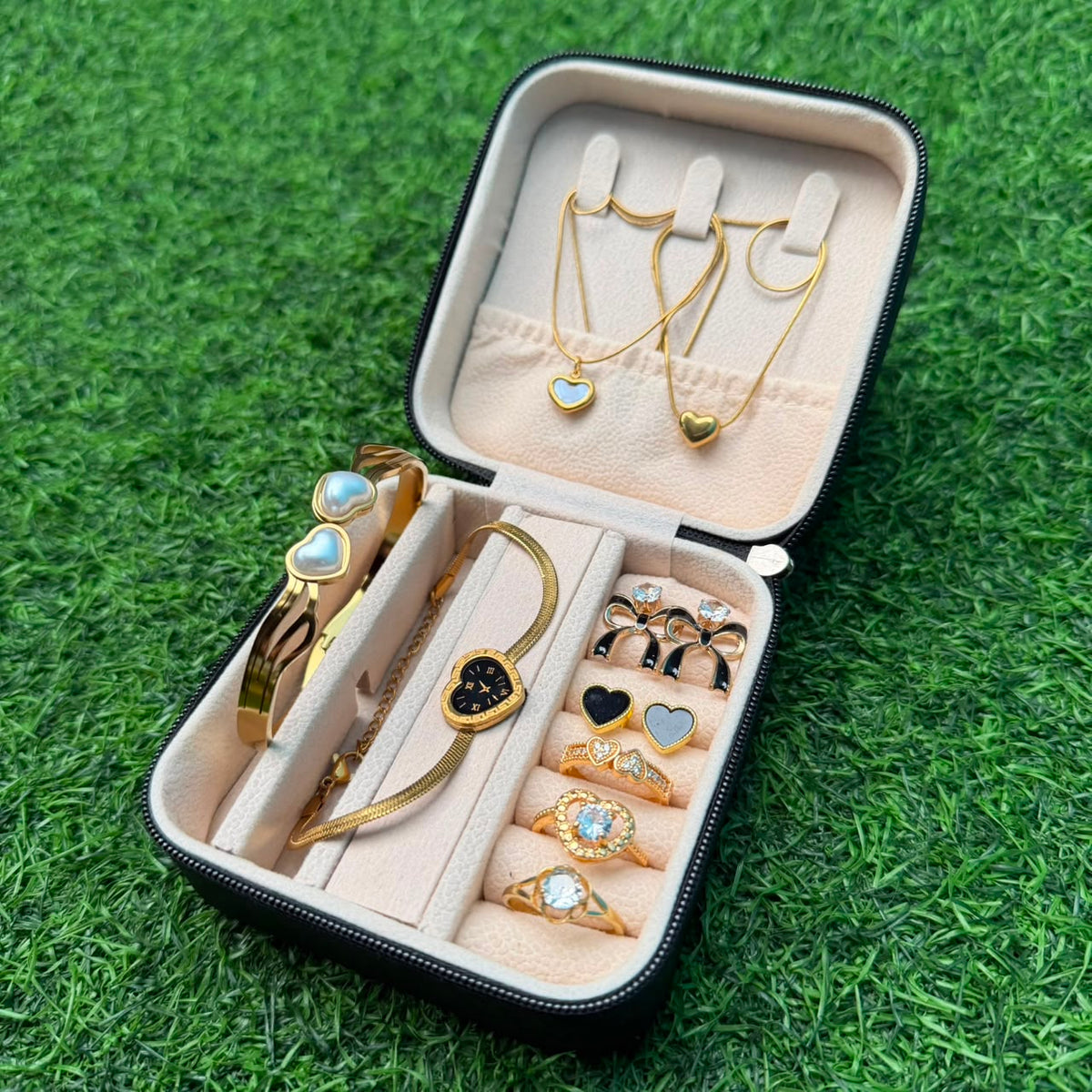 Double Heart Watch Gift Set
