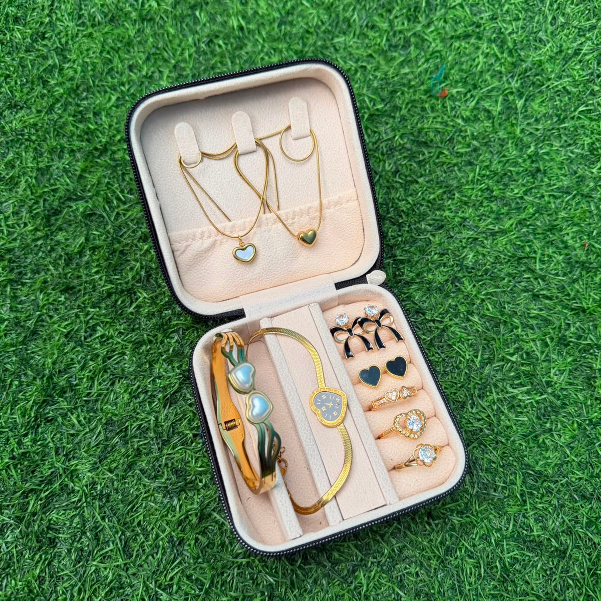 Double Heart Watch Gift Set
